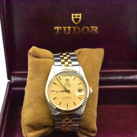 Tudor Prince Date 94613 35mm Stainless steel Gold