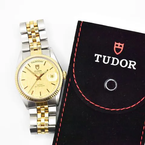 Tudor Prince Date 94613 35mm Stainless steel Gold