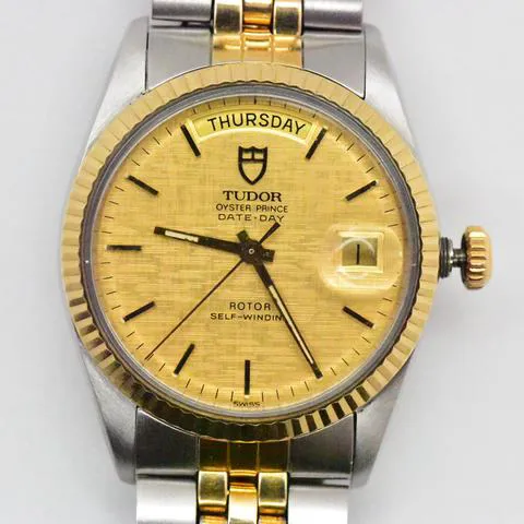 Tudor Prince Date 94613 35mm Stainless steel Gold 12