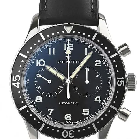 Zenith Pilot 03.2240.4069/21.C774 43mm Stainless steel Black