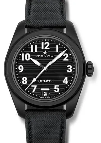 Zenith Pilot 49.4000.3620/21.I001 40mm Black ceramic Black