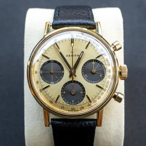 Zenith Tricompax 37mm Yellow gold Gold