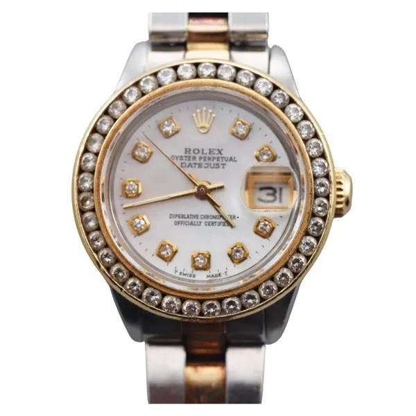 Rolex Datejust 6917 28mm Stainless steel and Diamond and 18k yellow gold Silver 1