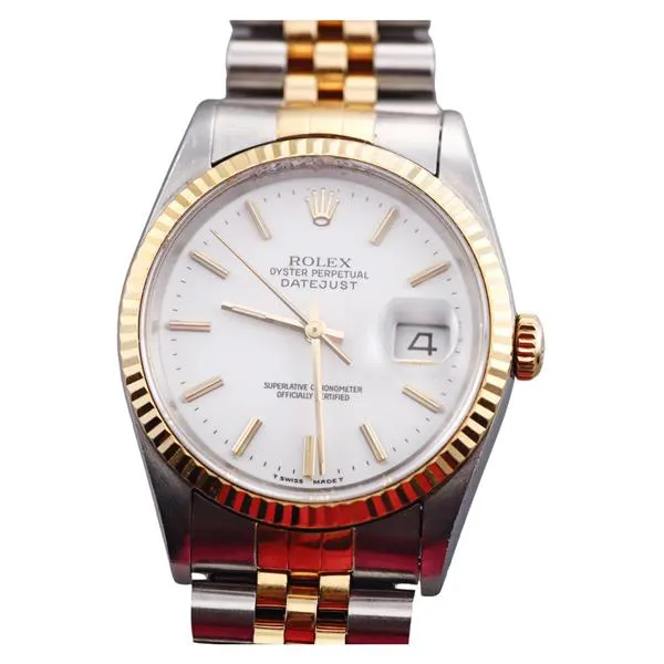 Rolex Datejust 36 16233 36mm Stainless steel and 18k yellow gold White 1