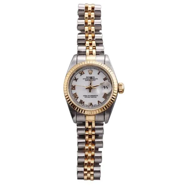 Rolex Lady-Datejust 69173 26mm Stainless steel and 18k yellow gold White