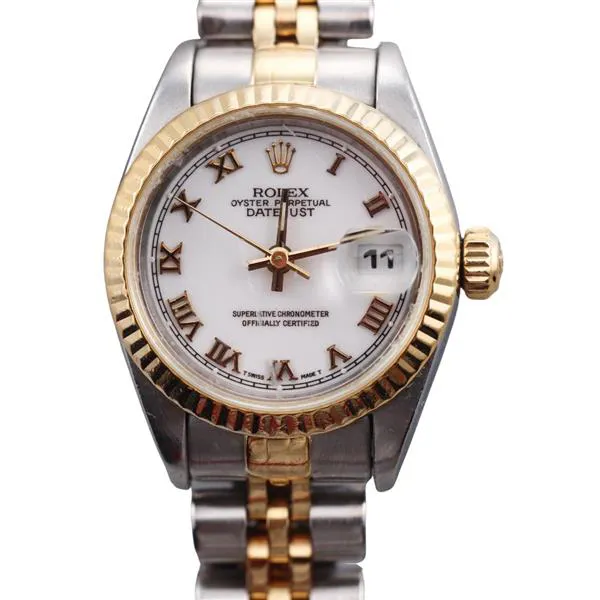 Rolex Lady-Datejust 69173 26mm Stainless steel and 18k yellow gold White 1