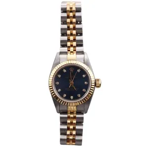 Rolex Oyster Perpetual 67193 Stainless steel and 18k yellow gold Blue