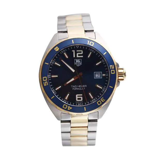 TAG Heuer Formula 1 WAZ1120 41mm Yellow gold and Stainless steel Blue