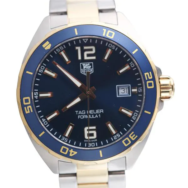 TAG Heuer Formula 1 WAZ1120 41mm Yellow gold and Stainless steel Blue 1