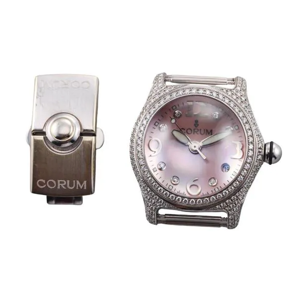 Corum Bubble 39.153.69 34mm White gold and Diamond Pink