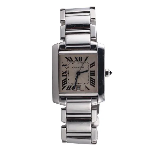 Cartier Tank Française 2366 28mm White gold