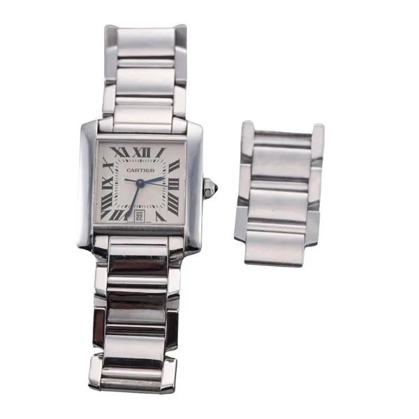 Cartier Tank Française 2366 28mm White gold 3