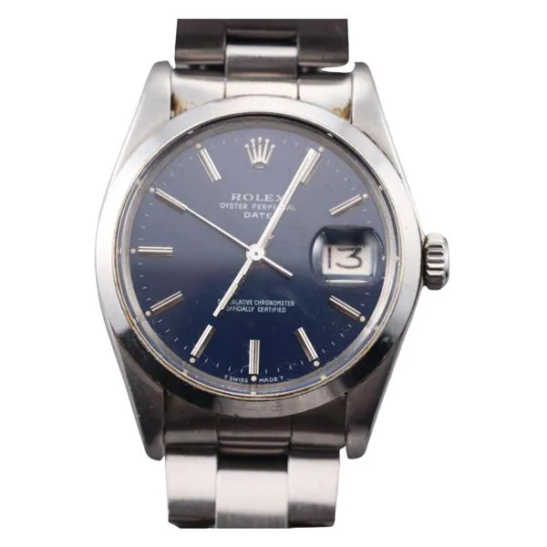 Rolex Oyster Perpetual Date 1500 34mm Stainless steel Blue 1