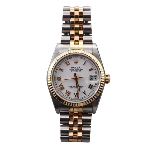 Rolex Datejust 31 68273 31mm Yellow gold and Stainless steel White