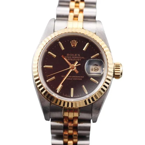 Rolex Lady-Datejust 69173 26mm Stainless steel and 18k yellow gold Black 1