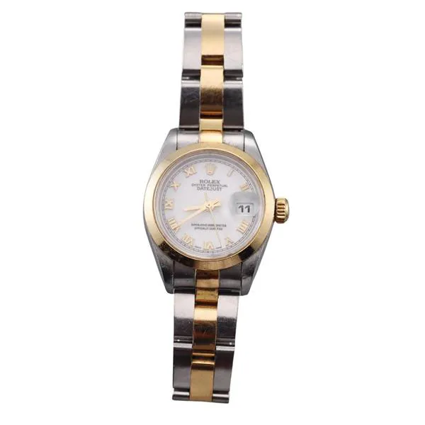 Rolex Lady-Datejust 69163 26mm Yellow gold and Stainless steel White