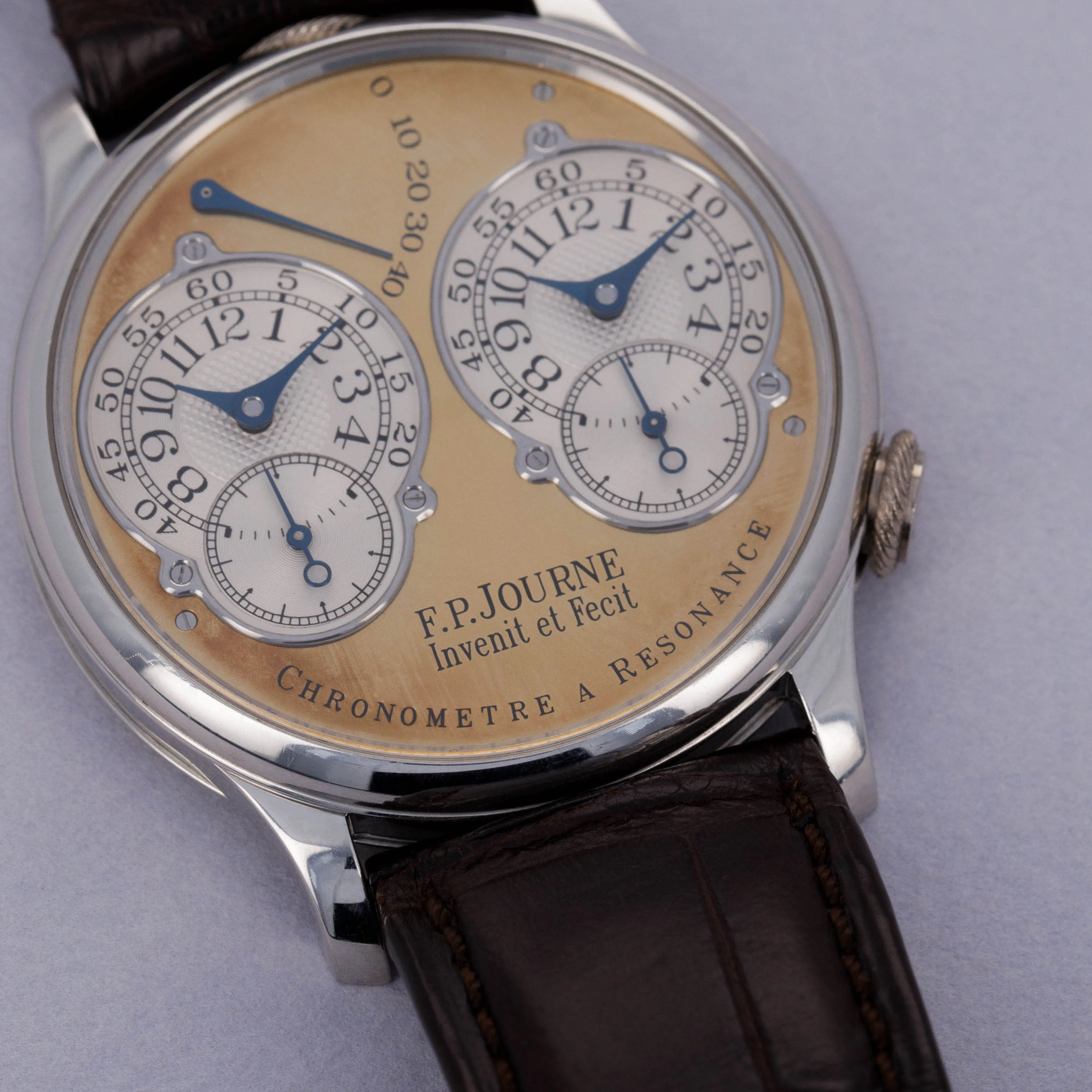 F.P. Journe Chronomètre à Résonance 01R 38mm Platinum Gold 1