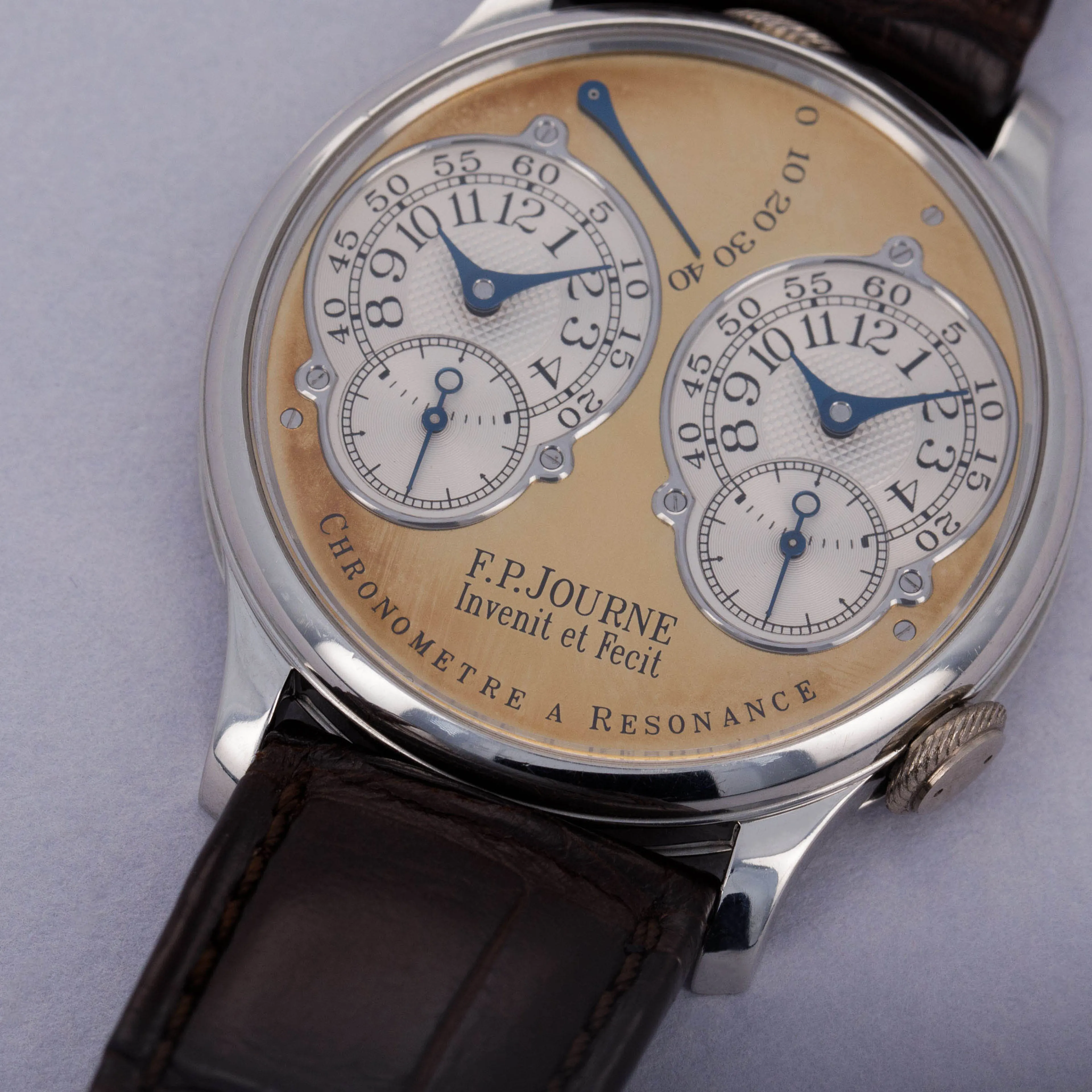 F.P. Journe Chronomètre à Résonance 01R 38mm Platinum Gold 2