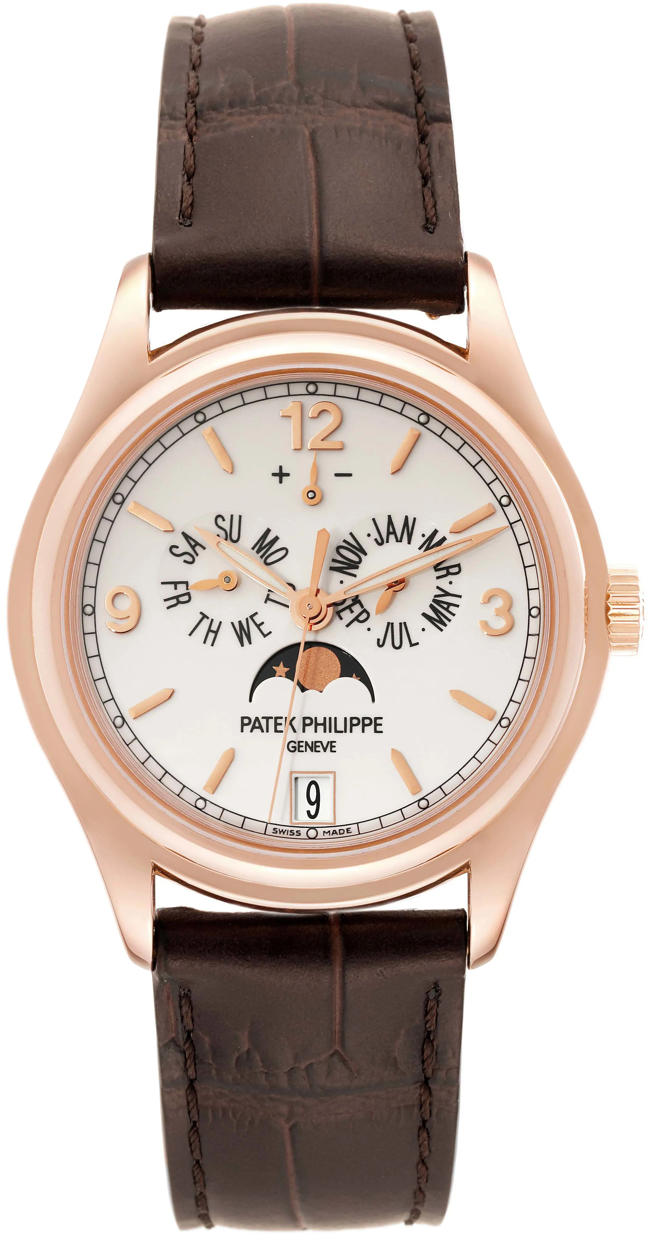 Patek Philippe Annual Calendar 5146R-001 39mm Rose gold and 18k rose gold Beige