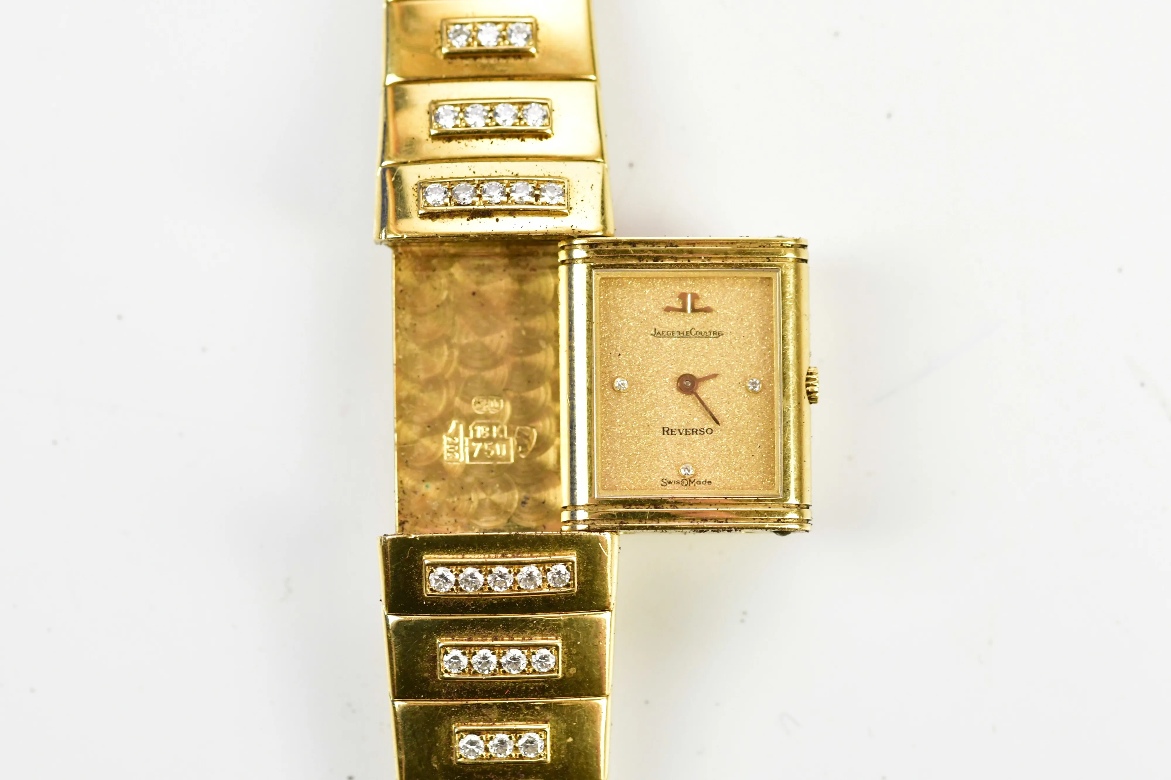 Jaeger-LeCoultre Reverso Yellow gold and Diamond 1