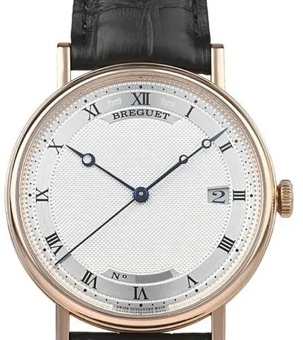 Breguet Classique 5177BR/15/9V6 38mm Rose gold Silver