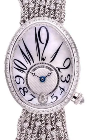 Breguet Reine de Naples 8918 28.4mm White gold and 18k white gold and Diamond