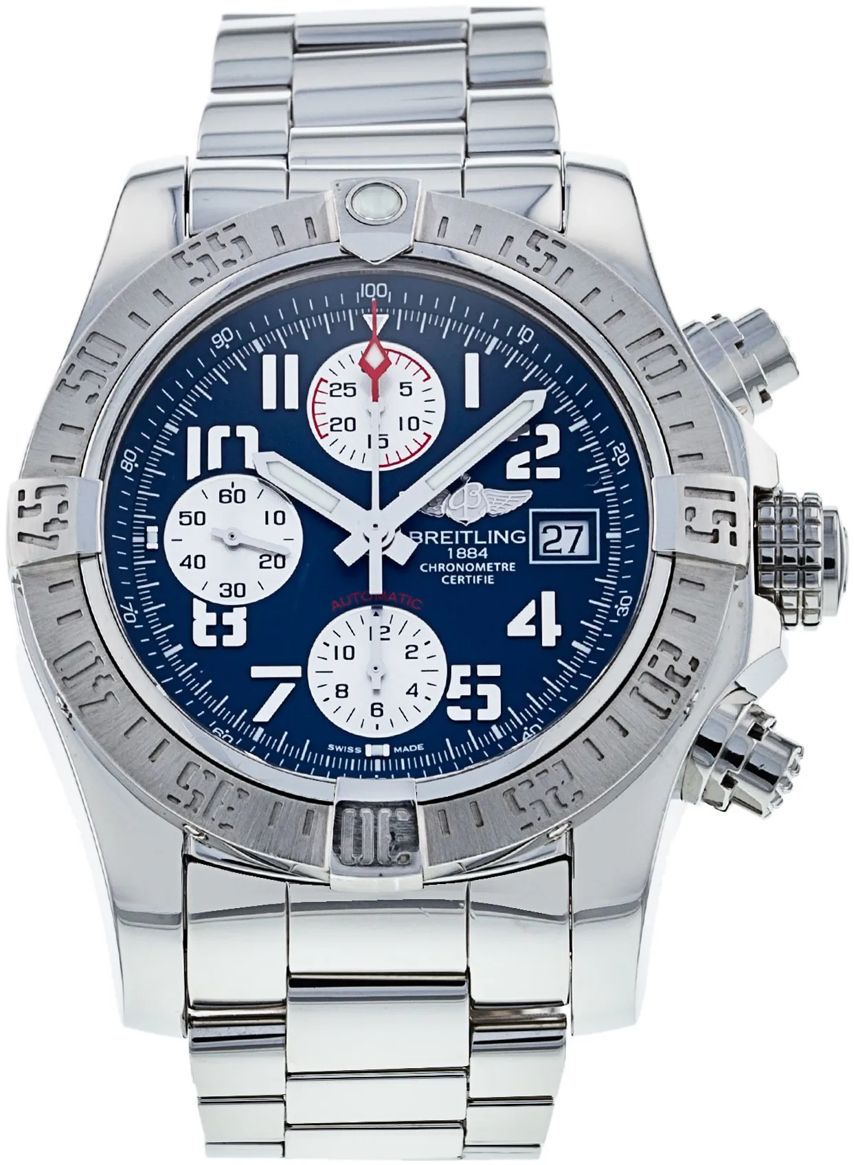 Breitling Avenger A13381 43mm Stainless steel Blue Arabic