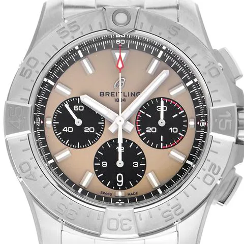 Breitling Avenger AB0147101A1A1 44mm Stainless steel Beige