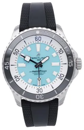 Breitling Superocean A17376211L2S1 44mm Stainless steel Turquoise