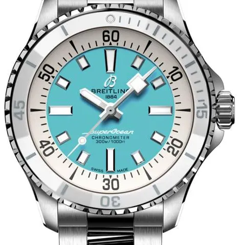 Breitling Superocean A17377211C1A1 36mm Stainless steel Turquoise