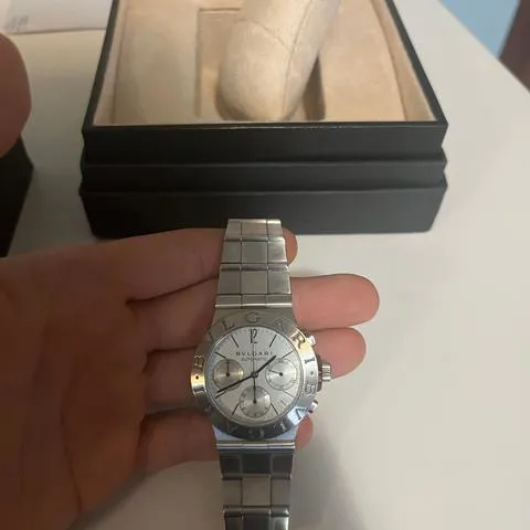 Bulgari Diagono CH 35 S 35mm Stainless steel White