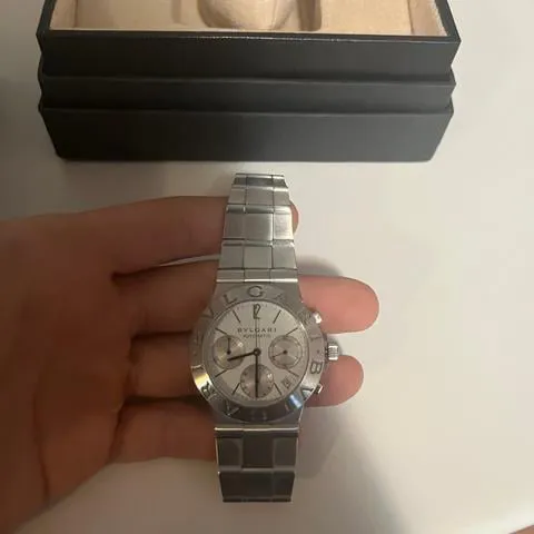 Bulgari Diagono CH 35 S 35mm Stainless steel White 1