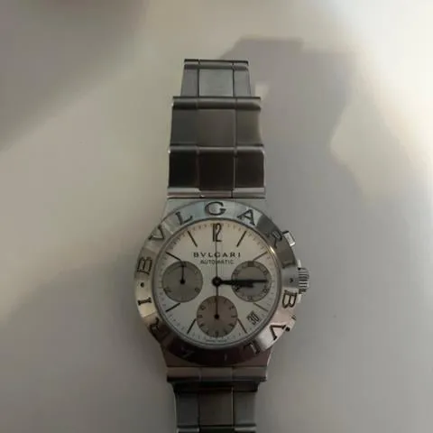 Bulgari Diagono CH 35 S 35mm Stainless steel White 3