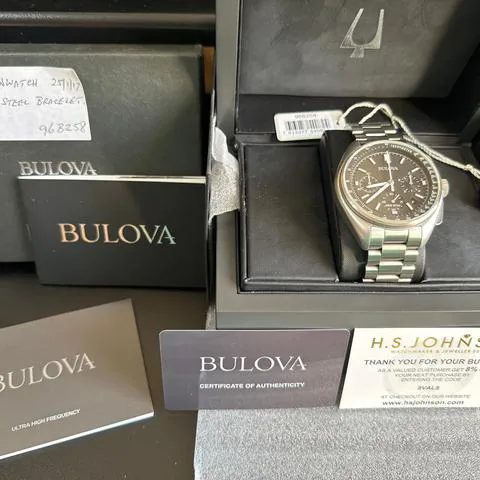 Bulova Lunar Pilot 96B258 45mm Stainless steel Black