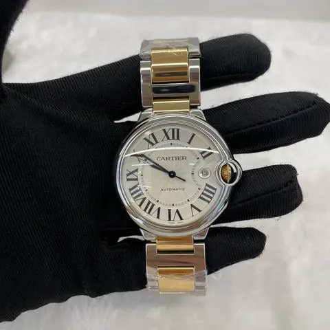 Cartier Ballon Bleu 42mm W69009Z3 42mm Yellow gold and Stainless steel Silver