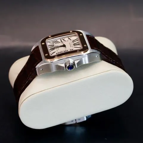 Cartier Santos 100 2878 33mm Stainless steel White 4