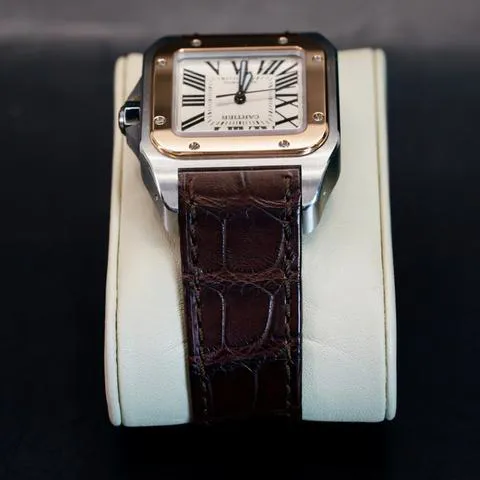 Cartier Santos 100 2878 33mm Stainless steel White 7