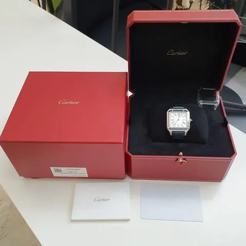 Cartier Santos Dumont WSSA0022 43.5mm Stainless steel Silver 9