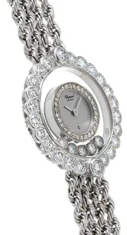 Chopard Happy Diamonds 4066 27mm White gold Silver 2