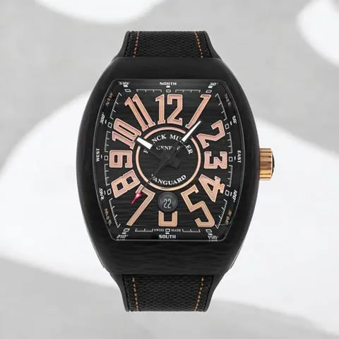 Franck Muller Vanguard V 45 SC DT  NR (NR) 45mm Carbon fiber Black