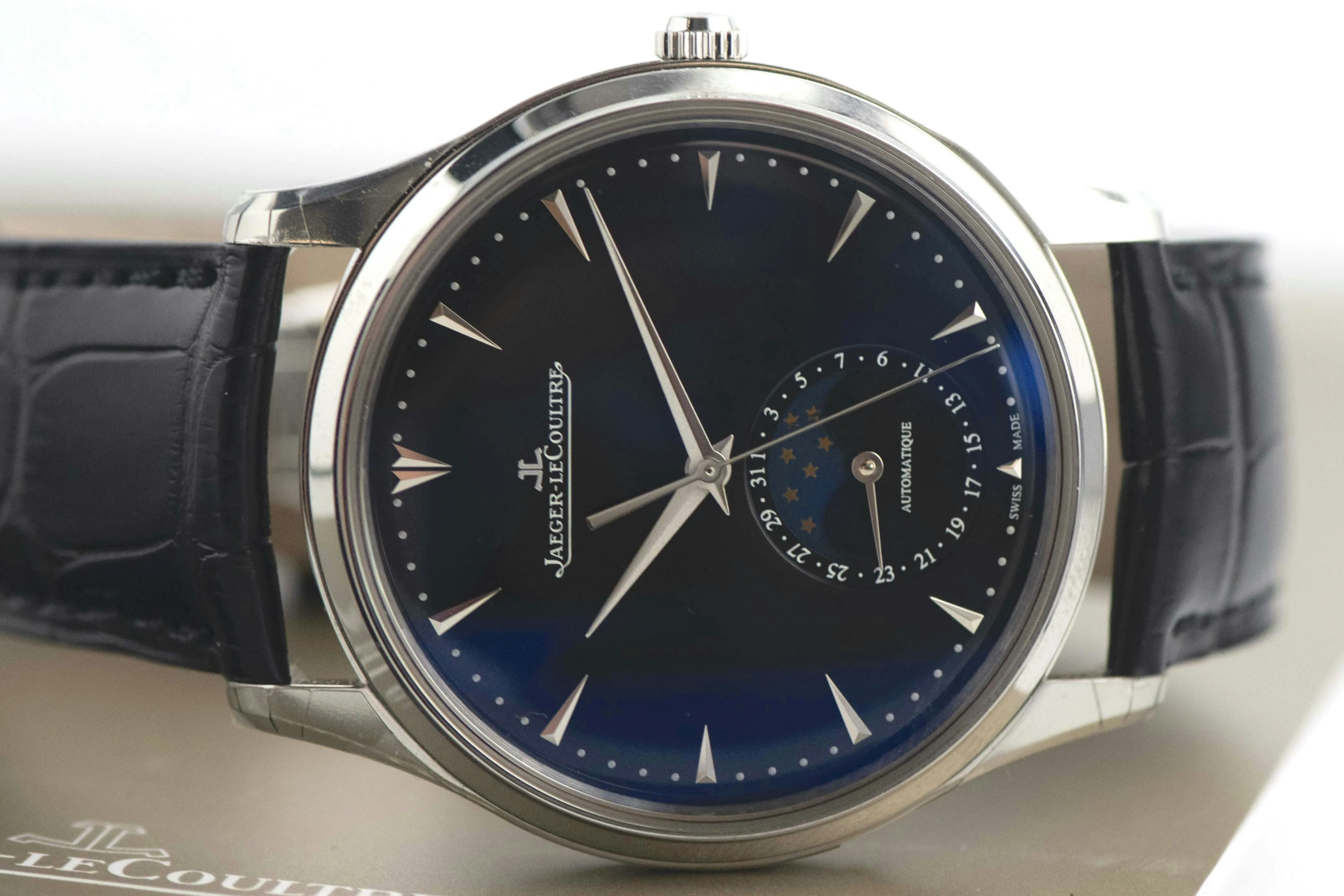 Jaeger-LeCoultre Master Ultra Thin Moon Q1368470 39mm Stainless steel Black 2