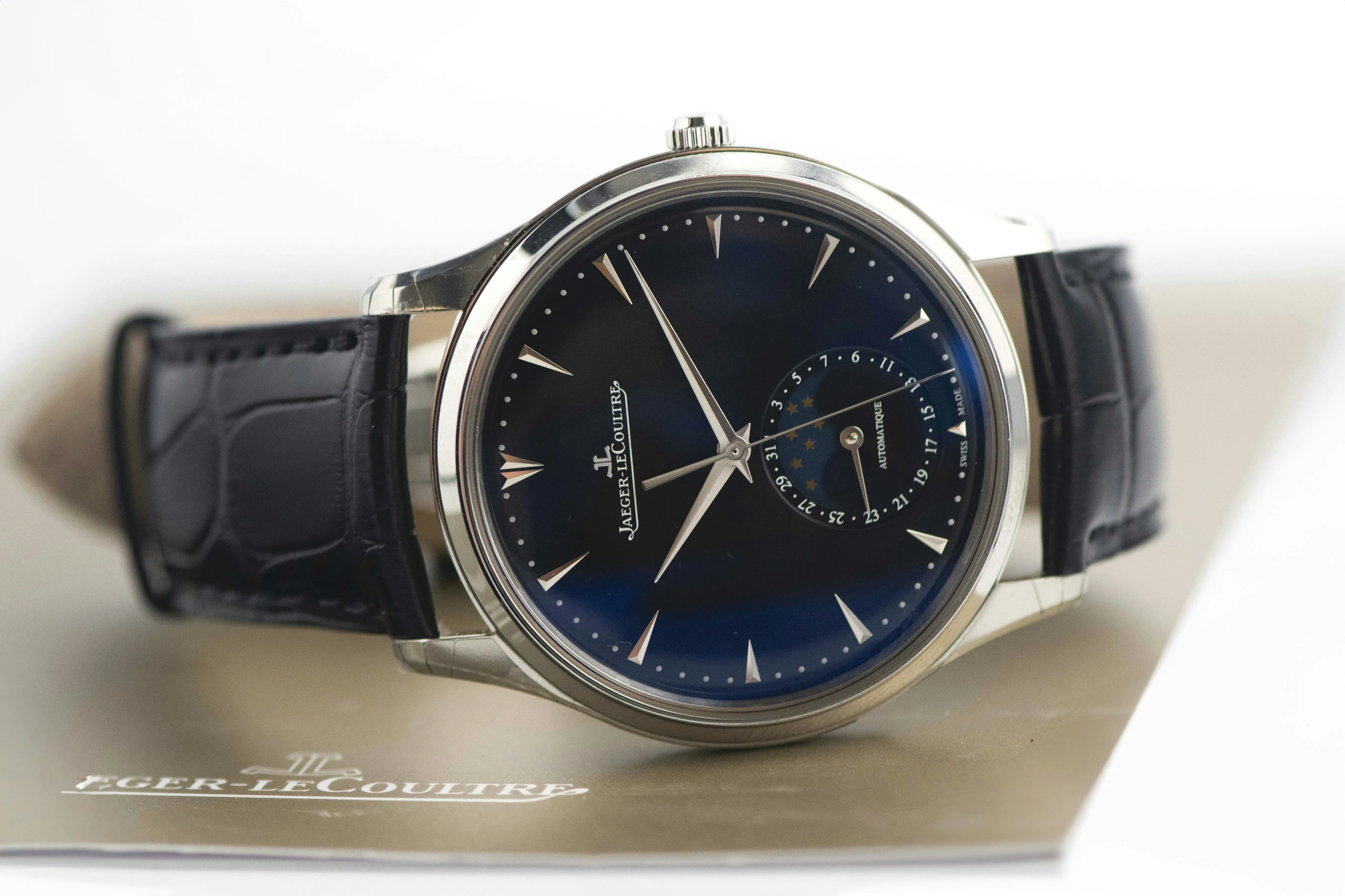 Jaeger-LeCoultre Master Ultra Thin Moon Q1368470 39mm Stainless steel Black 15