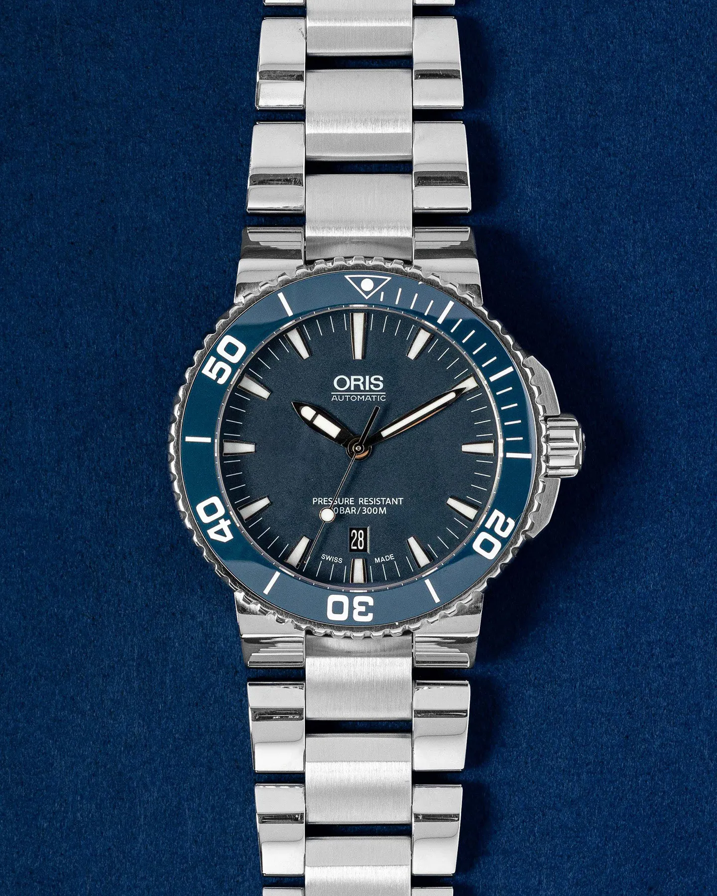 Oris Aquis Date 01 733 7653 4155 43mm Stainless steel Blue