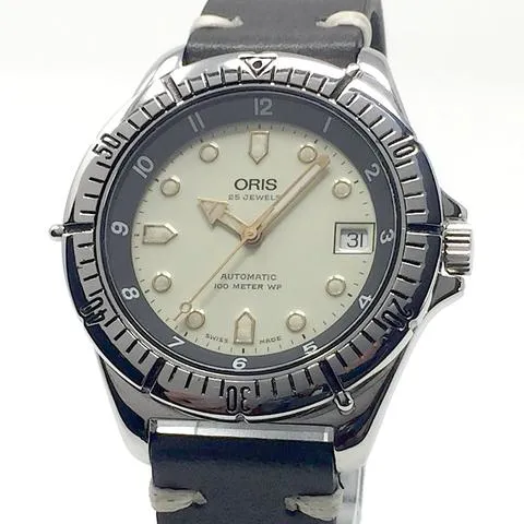 Oris Classic 7401 35mm Stainless steel White