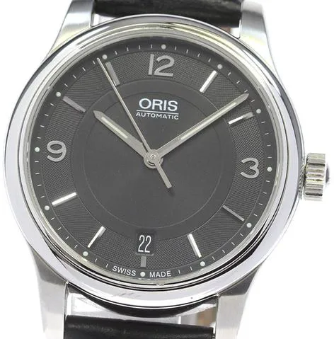 Oris 7578 37mm Stainless steel Black