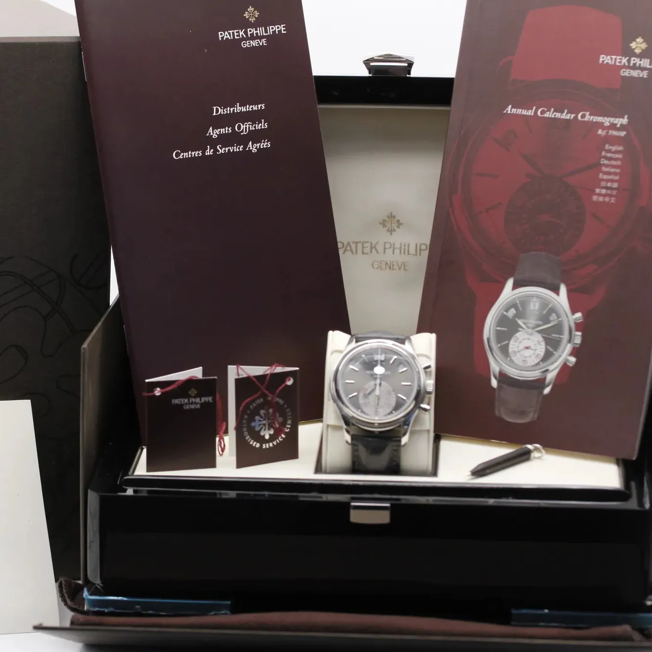 Patek Philippe Annual Calendar Chronograph 5960P-001 40.5mm Platinum Gray 7