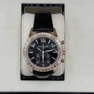 Patek Philippe Annual Calendar Chronograph 5961R-010 Rose gold Black