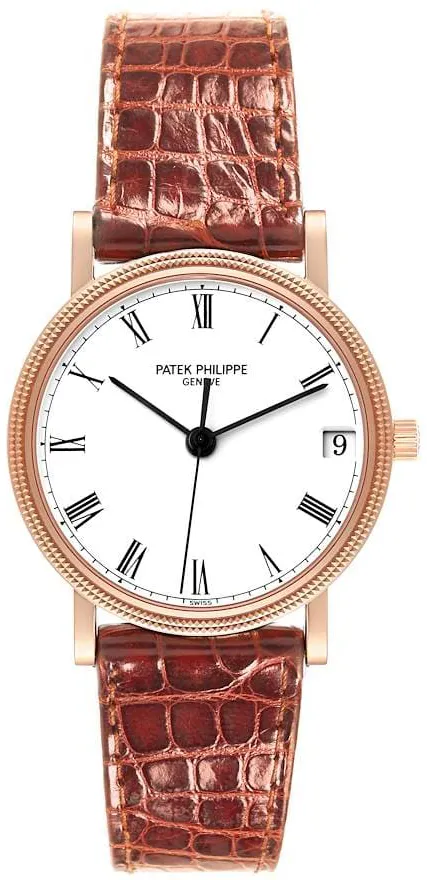 Patek Philippe Calatrava 3802/200 34mm Yellow gold White