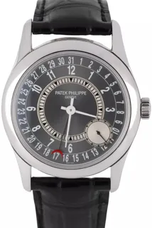 Patek Philippe Calatrava 6000G-010 White gold Gray