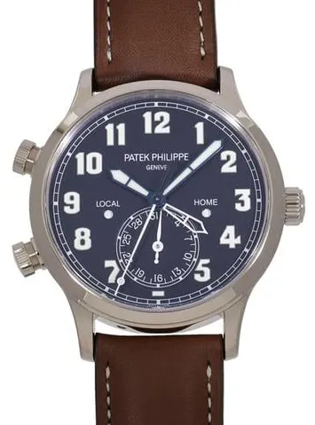 Patek Philippe Calatrava Pilot Travel Time 5524G-001 42mm White gold Blue